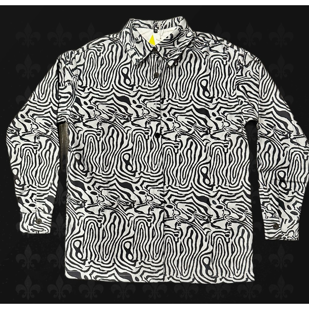 Halara Print Button Down Shirt‎ and Shorts Set XS
